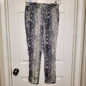 Bishop & Young Snakeskin Print Pants Sz S